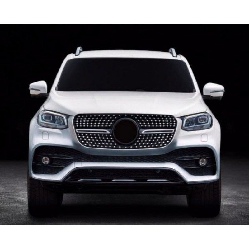 Передня решітка Diamond для Mercedes X class 2017-2020 рр
