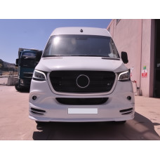Накладка на передній бампер V3 (під фарбування) для мерседес Sprinter W907/W910 2018- рр