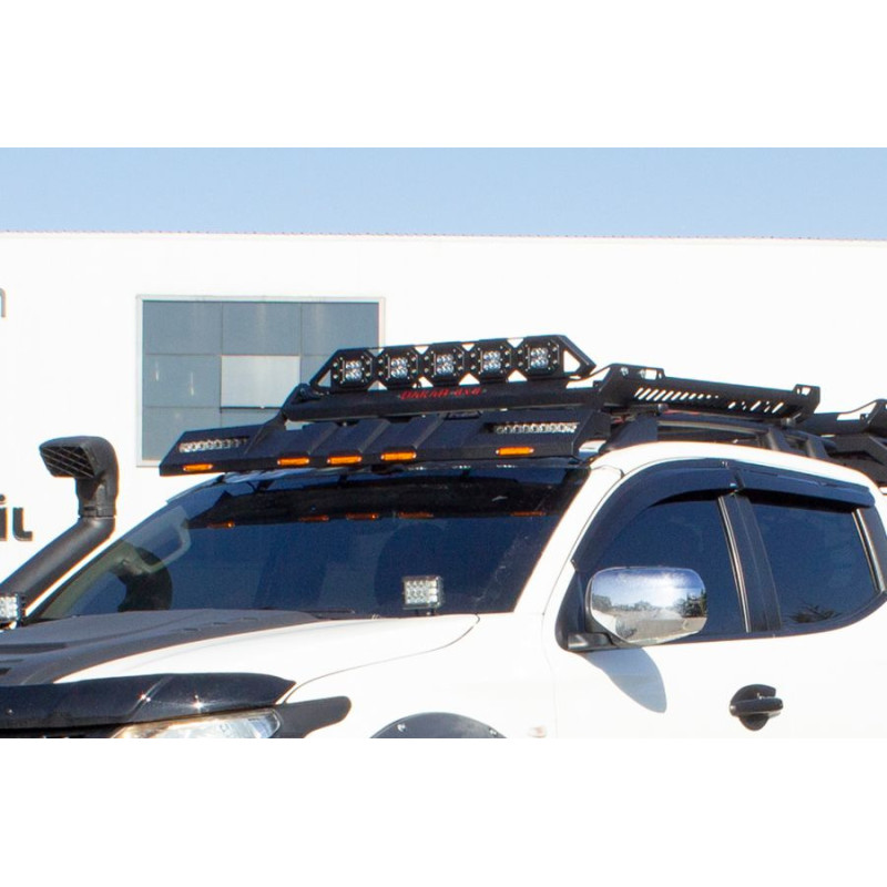 Козирок лобового скла під багажник DAKAR (LED) для Volkswagen Amarok 2010-2022 рр