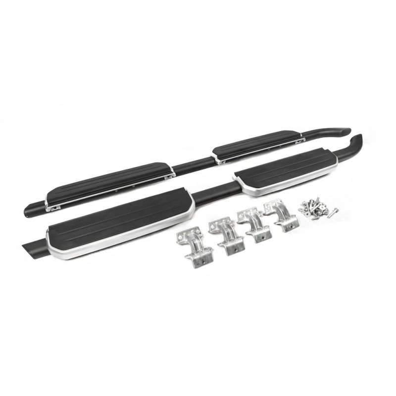 Бокові пороги OEM Silver (для 110/130, 2 шт) для Land Rover Defender 2019- рр