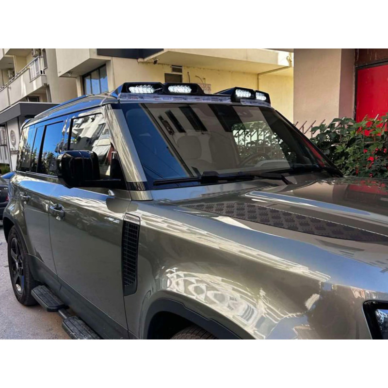Козирьок лобового скла з 4 LED для Land Rover Defender 2019- рр