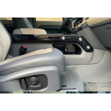 Чорні накладки в салон для Land Rover Defender 2019- рр