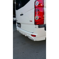 Накладка на задній бампер V2 (під фарбування) для мерседес Sprinter W906 2006-2018 рр