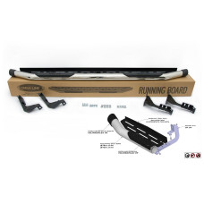 Бокові пороги Amazon Inox (2 шт. нерж) 76 мм для Nissan Navara/NP300 2016- рр