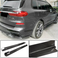 Накладки на пороги (для M-Sport Карбон) для бмв X7 G07 2019- рр