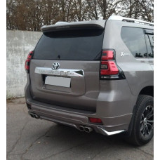 Накладка на задній бампер Modelista V3 (2017-) Білий колір для Toyota Land Cruiser Prado 150 2009-2023 рр