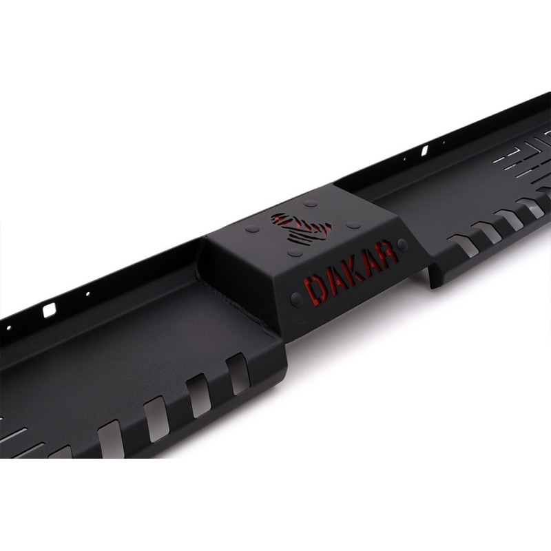 Бокові пороги Dakar V2 без LED (2 шт, метал) для Volkswagen Amarok 2010-2022 рр