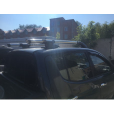Рейлінги сірі (з поперечками) для Mitsubishi L200 2006-2015 рр