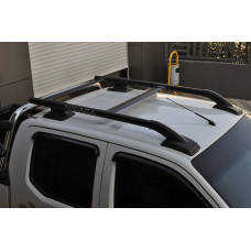 Рейлінги з перемичками (2 шт. Чорні) для Nissan Navara 2006-2015 рр