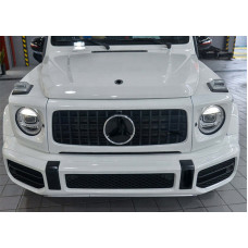 Решітка і накладки на фари G63 для мерседес G class W463 2018-2024 рр