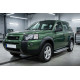 Бокові пороги Maydos V2 (2 шт., алюміній -2026 нерж) для Land Rover Freelander I 1997-2006 рр