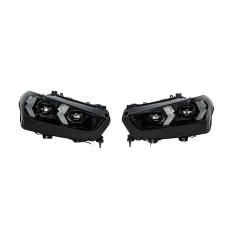 Передні фари рестайлінг Black Shadow Line (потрібна заміна бамперу) для бмв X5 G05 2019-2026 рр