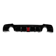 Дифузор заднього бампера під двосторонній одинарний вихлоп LED (для M-Sport ABS) для бмв 3 серія E92/E93 2006-2013 рр