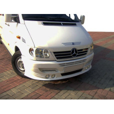 Накладка на передній бампер 4 фари (CDI під фарбування) для мерседес Sprinter W901/902/903/904/905 1995-2006 рр