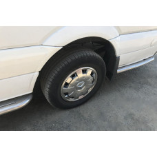 Ковпаки з нержавійки Пелюстки (1-катковий 4 шт) для мерседес Sprinter W906 2006-2018 рр