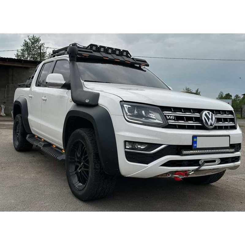 Козирок лобового скла під багажник DAKAR (LED) для SsangYong Musso ІІ 2018- рр