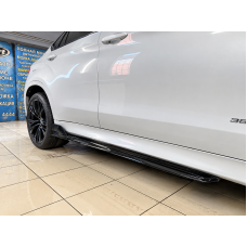 Леза під пороги M-Performance BMW X6 F16 X6M F86 2шт. ABS пластик, чорний глянець
