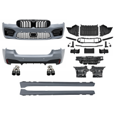 Комплект обвісу M5 F90 LCI BMW 5 series G30 2020+ (передній / задній бампер, пороги, насадки на труби, жалюзі, ніздрі)