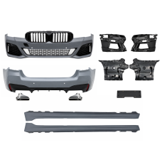 Комплект обвісу M paket LCI BMW 5 series G30 2020+ (передній / задній бампер, пороги, насадки на труби, жалюзі, ніздрі)