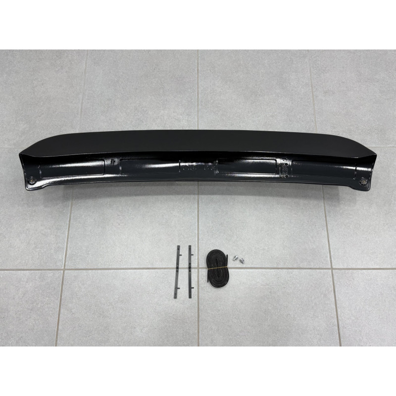 Спойлер козирок Mitsubishi Pajero Sport 2008-2016 ABS пластик, чорний глянець