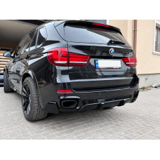 Обвіс губа заднього бампера M-Perfomance для BMW X5 F15 2013-2018 ЧОРНИЙ ГЛЯНЕЦЬ