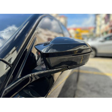 Накладки кришки дзеркал M-Performance для BMW 5 Series G60 G61 2024-, колір чорний глянець, комплект 2шт.