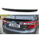 Спойлер ліп багажника Toyota Camry 50 USA 2012-2014 ABS пластик, колір чорний глянець