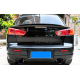 Спойлер ліп багажника Lancer X 2007-2015 ABS пластик, колір чорний глянець