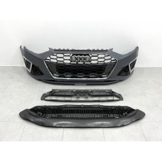 Бампер передній у зборі S-Line CHROME для Audi A4 B9 2020-2023