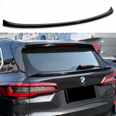 Спойлер під скло (нижній) BMW X5 G05 2018+ ABS пластик колір, чорний глянець