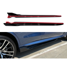 Леза під пороги M-Perfomance BMW X5 G05 F95 2018 - 2шт. ABS пластик, колір чорний глянець