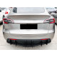 Накладка заднього бампера для Tesla Model Y 2020-2024 ABS пластик, колір чорний глянець