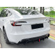 Накладка заднього бампера зі стопом для Tesla Model 3 2025- ABS пластик, колір чорний глянець