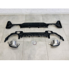 Дифузор заднього бампера + насадки вихлопу M-Performance М340 BMW 3 series G20 LCI 2022-
