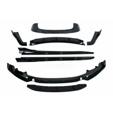 Комплект обвісу Paradigma BMW X5 F15 2013-2018 (передня юбка, леза під пороги, задній дифузор, спойлер), колір чорний глянець