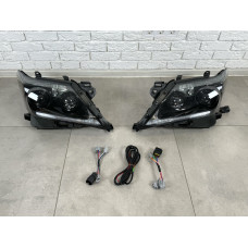 LED фари BLACK Lexus LX 570 2012-2015 2шт.