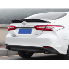 Спойлер лип багажника TRD Toyota Camry 70 2018 - ABS пластик, колір чорний глянець
