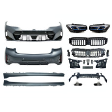 Комплект рестайлінгу обвіс BMW 3 series G20 2018-2022 в 2023+ з фарами хром BMW LED
