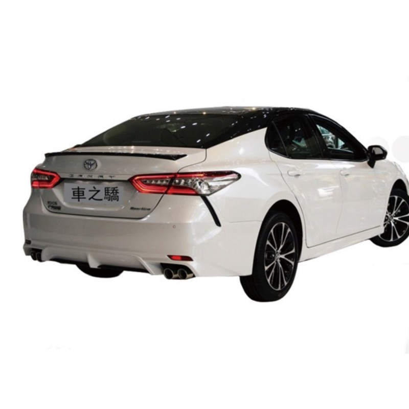Спойлер лип багажника SE Toyota Camry 70 2018- ABS пластик, колір чорний глянець