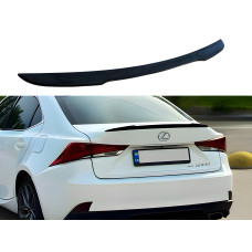 Спойлер лип багажника Lexus IS 2013-2020 ABS пластик, колір чорний глянець