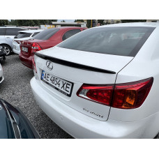 Спойлер лип багажника Lexus IS 2005-2012 ABS пластик, колір чорний глянець