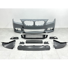 Передній бампер у зборі M Paket BMW 5 Series F10 F11 2010-2013 (під омивачі / з отворами під парктроніки / з отворами туманок)