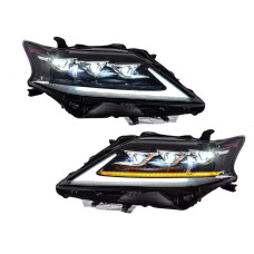 Фари Full LED 3 лінзи Lexus RX 350/450H 2012-2015 у стилі рестайлінг 2020