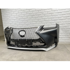 Бампер передній F-Sport Lexus NX 2014-2016 (бампер, спідниця, решітка, хром)