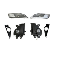 Led туманні фари + заглушки + покажчики повороту Lexus GX 460 2014-2021 (ліва+права)