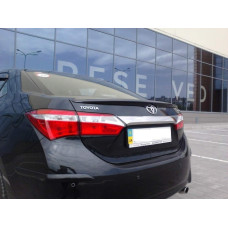 Спойлер ліп багажника Toyota Corolla 2013-2018 ABS пластик під фарбування (повний)