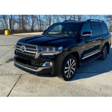 Обвіс спідниця переднього бампера Executive Lounge Toyota Land Cruiser 200 стиль 2019 колір чорний