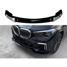 Спідниця переднього бампера M-Perfomance для BMW X5 G05 2019-2022 ABS пластик, чорний глянець