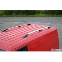 Рейлінги на дах з металевими кріпленнями Ford Connect 2004-2011 Коротка база 2007-2015 колір під хром (полірований алюміній)