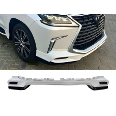 Обвіс спідниця переднього бампера Lexus LX 570 450d 2015-2022 колір білий